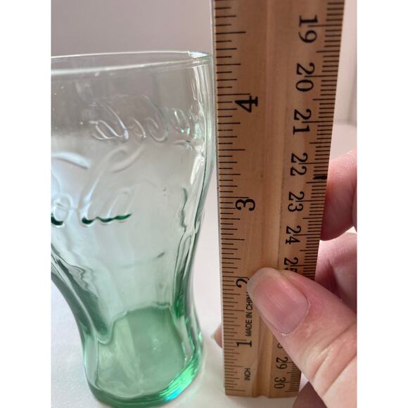 Libbey Coca-cola 6 oz green tumbler, glass - Picture 2 of 5
